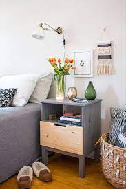 This nifty adaptation uses the storage cubbies the smaller 2×2 kallax is perfect as a night side table or bedroom nightstand. 25 Ikea Nightstand Hacks You Need To Try Shelterness
