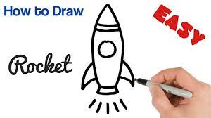 Students will predict the motion of a rocket, perform an experiment to verify and repeat the experiment to validate the results. How To Draw A Rocket Cartoon Drawings For Kids Step By Step Super Easy Youtube