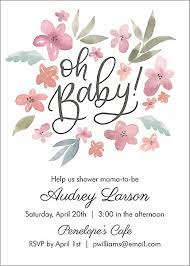 Baby shower supplies selection of unique gifts, baby shower decorations, baby shower favors, and baby shower games. Watercolor Floral Baby Shower Invitation Paper Source