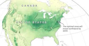 It shows the atlantic coasts from france and the figure 4. New Climate Maps Show A Transformed United States Propublica