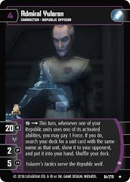 Yularen admired anakin's bravery and instincts in battle while deploring his recklessness and. Admiral Yularen B Card Star Wars Trading Card Game