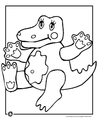 Print this alligator coloring page out or color in online with our new coloring machine. Cute Alligator Coloring Page Woo Jr Kids Activities