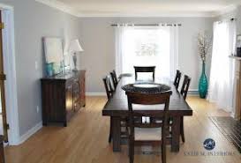Sherwin Williams Silverplate In Dining Room With Oak Floor And Dark Wood Furnitu Dark Wood Furniture Wood Furniture Living Room Dark Wood Furniture Living Room