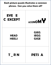 What are the words, letters, and pictures saying? 4 Best Rebus Puzzles Printable Printablee Com