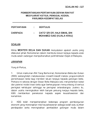5 punca golongan muda bankrap. Par14p2m3 Soalan Bukanlisan 527 Pdf Parliamentary Documents