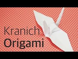 Origami Kranich Falten Langsam Deutsch Origami Leicht Youtube Origami Kranich Kranich Falten Origami