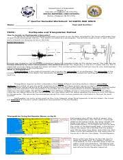 If the fault is previously unknown (such as the 2010 canterbury earthquake), then it is important because it means that the hazard models for the area need. 1st Quarter Remedial Worksheet 02 Earthquake And Triangulation Method Docx Department Of Education Region X Division Of Cagayan De Oro City Bulua Course Hero