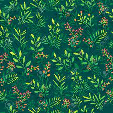 Check spelling or type a new query. Seamless Background With Floral Pattern Of Twigs Berries And Royalty Free Cliparts Vectors And Stock Illustration Image 43319217