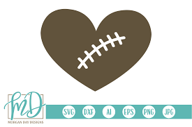 Available source files and icon fonts for both personal and commercial use. Football Heart Graphic By Morgan Day Designs Creative Fabrica