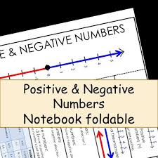 Positive And Negative Numbers Notes And Practice Negative Numbers Positive And Negative Interactive Notebooks