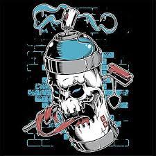 Spray Paint Skull Face Graffiti Cartoon Character Cartoon Graffiti Art Png And Vector With Transparent Background For Free Download Graffiti Cartoons Skull Painting Graffiti