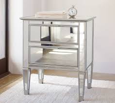 Aida white silver night stand nightstands bedroom furniture. Park 24 Mirrored Nightstand Pottery Barn