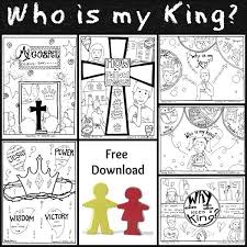 Free Jesus Is My King Coloring Pages Want To Teach Kids About Following Jesus Th Bible Lessons For Kids Kids Church Lessons Kids Sunday School Lessons