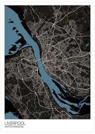 First world war centenary art commissions and tate liverpool, in. Liverpool Uk City Map Art The Underdog Print Shop