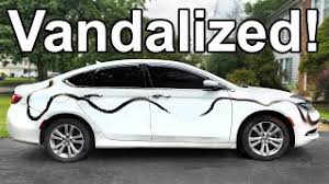 This is one of those posts that i never planned on having to write but a few weeks ago someone decided to spray paint the side of my car for me. How To Remove Spray Paint From A Vandalized Car Youtube