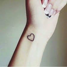Little Black Heart Tattoo Manicured French Nails Tux Black Heart Tattoo Tattoos Heart Tattoo