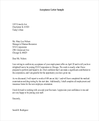 Free 8+ Sample Job Acceptance Letters In Pdf | Ms Word