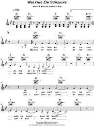I used to think maybe you love me, now baby i'm sure. Walking On Sunshine Sheet Music 12 Arrangements Available Instantly Musicnotes