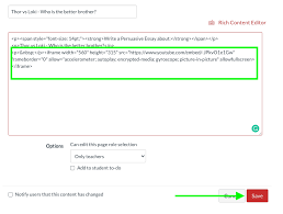 The simplest and quickest way is to embed youtube videos with the insert/edit media button on the bottom left of the editor toolbar in canvas. Adding Youtube Videos To Canvas Help Desk