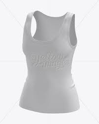 Download Womens Tank Top Premium Mockup Front View In Apparel Mockups On Yellow Images Object Mockups