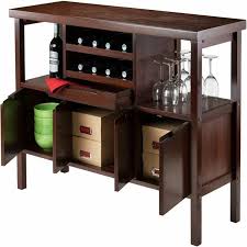 A kitchen island from worthy's run furniture is a great way to transform your kitchen without the mess or expense of a kitchen remodel. Liquor Cabinet Mini Bar Furniture Wine Rack Buffet Table Kitchen Island Brown Mini Fridges Major Appliances Parts Accessories