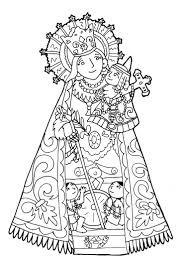 Nuestra Senora De Los Desamparados Para Pintar Imagenes De La Virgen Virgen Maria Dibujo Dibujos