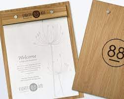 Menu Board Warm Golden Oak Wood Menu Holder Customized For Your Restaurant Or Home Wet Bar Letter Or A4 Ristorante Menu Progettazione Menu Design Per Menu Da Ristorante
