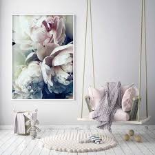 Blush Pink Peonies Canvas Print House Of Andaloo Floral Wall Decor House Of Andaloo Flower Painting Canvas Floral Wall Art Canvas Wall Decor