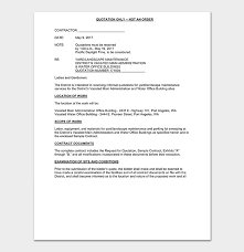 4 request for quote letter email formats. Contractor Quotation Template 16 Samples Formats Forms