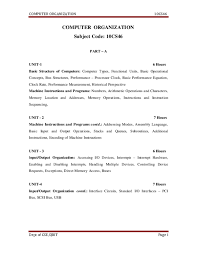 In simple words , the computer buses are electrical wires which connect the various hardware components in a. Pdf Computer Organization Subject Code 10cs46 Part A Unit 1 6 Hours Shulin Zhao Academia Edu