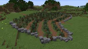 The New Berries Make For Some Nice Vineyards Minecraft Minecraftbuildingideas The New Berries Make For Som Minecraft Minecraft Bauernhof Minecraft Bauplane