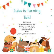Birthday Party Invitations Online Free Printable Delighted Dogs Printable Invitation Template Customize Add Text And Photos Pr Dog Birthday Invitations Dog Party Invitations Printable Birthday Invitations