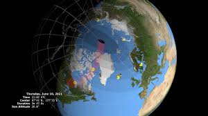 Timetable for the solar eclipse on june 10. Svs 2021 Annular Solar Eclipse