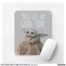 The Child This Is My Good Side Mouse Pad Zazzle Com I Am Awesome Fun Mouse Pad Baby Elephant Nursery