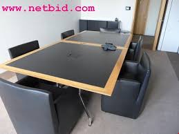 Meeting table 80cm of space per person. Used Vitra 2 Meeting Table For Sale Auction Premium Netbid Industrial Auctions