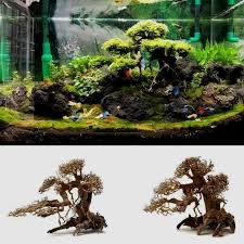 Large Bonsai Driftwood Aquarium Tree Handcrafted Fish Tank Decoration Style 2 Fish Tank Aquarium Driftwood Fish Tank Decorations