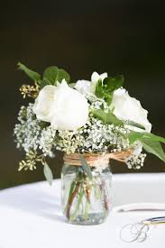 White Rose Wax Flower Mason Jar Table Center Pieces White Flower Centerpieces White Rose Centerpieces Mason Jar Flower Arrangements