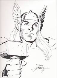 Thor by George Perez, in Mark Schweikert's George Perez Comic Art Gallery  Room
