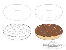 Homemade doughnuts are a bit of a project, but they're less work than you might. How To Draw A Doughnut Step By Step Easylinedrawing