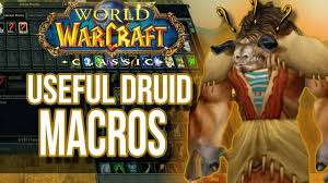Easy macros to improve wow gameplay. Wow Classic Druid Macros Warcraft Tavern