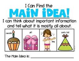 Main Idea Made Easy With Pictures For Kindergarten First Grade Reading First Grade Reading Main Idea Kindergarten Activities Reading Mini Lessons