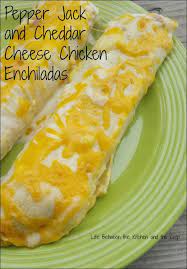 Pepper Jack Cheddar Cheese Chicken Enchiladas Recipe Chicken Enchiladas Stuffed Peppers Mexican Food Recipes