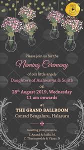 You can download this image or direct link all. Naming Ceremony Invitation Card Online Happy Invites Video Maker
