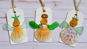 Maybe you would like to learn more about one of these? Sea Glass Seashell Angel Ornament My Pinterventures