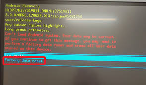 Android Recovery Screen