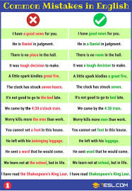 Grammatical Errors 170 Common Grammar Mistakes In English 7 E S L Common Grammar Mistakes Learn English Learn English Grammar