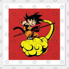 Kid Goku Nimbus Cloud Kid Goku Nimbus Cloud Poster Und Kunst Teepublic De All of our products are in.