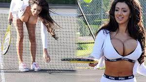 Chloe Mafia busts out of her tennis whites in a very raunchy practice  session - Irish Mirror Online