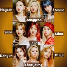 Twice Names Twice Names Twice Kpop Idol
