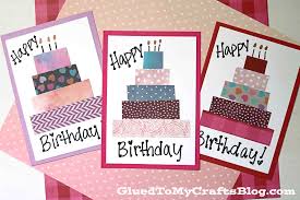 Homemade birthday cards from toddlers. Handmade Paper Scrap Birthday Cards Craft Idea
